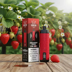 Al Fakher Crown Bar 8000 Puffs – Strawberry Punch Disposable Vape