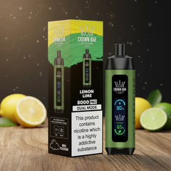 Crown Bar Al Fakher 8000 Puffs – Lemon Lime Disposable Vape