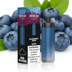 Crown Bar Al Fakher 8000 Puffs – Blueberry Gum Disposable Vape