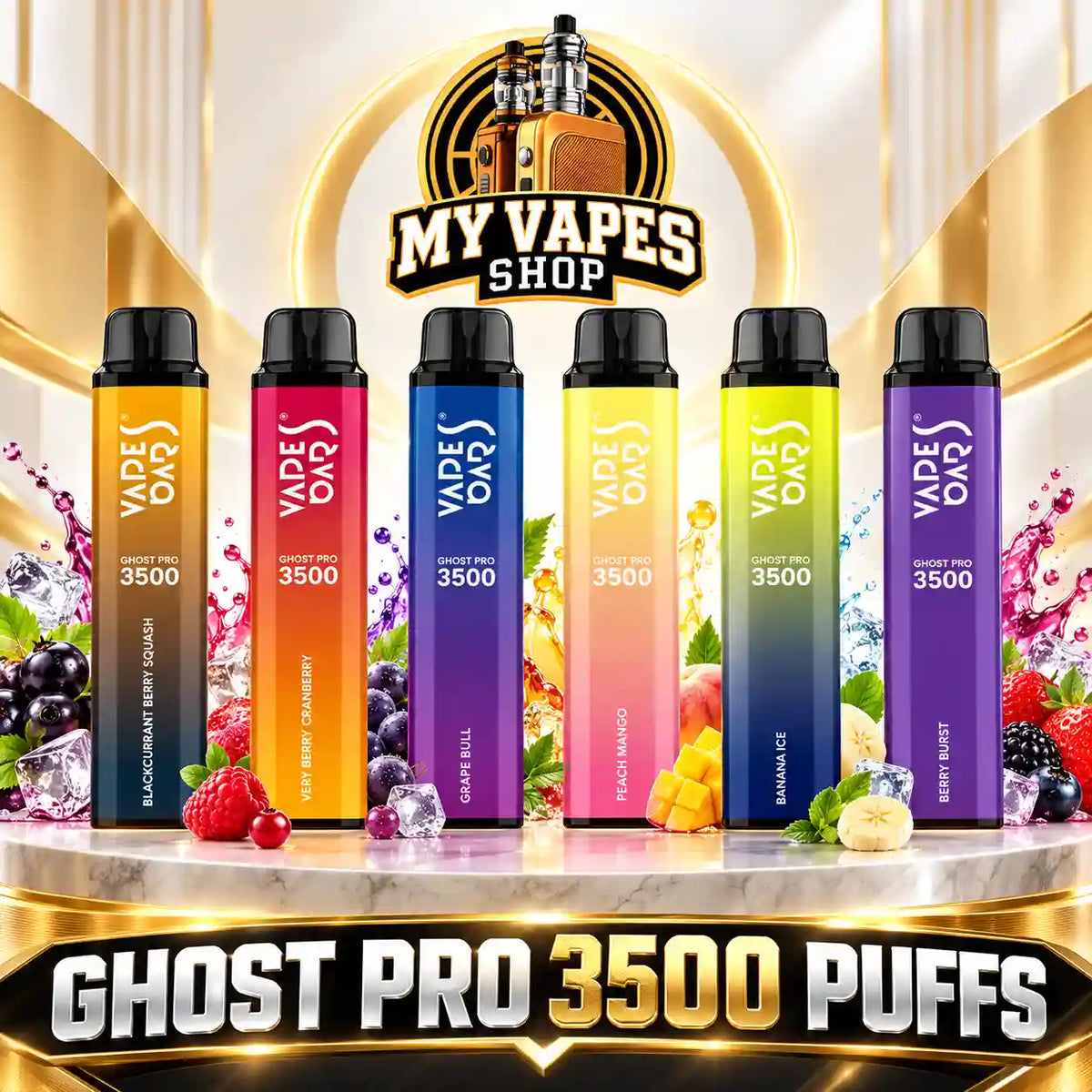 Vapes Bars Ghost Pro 3500 Puffs in Dubai