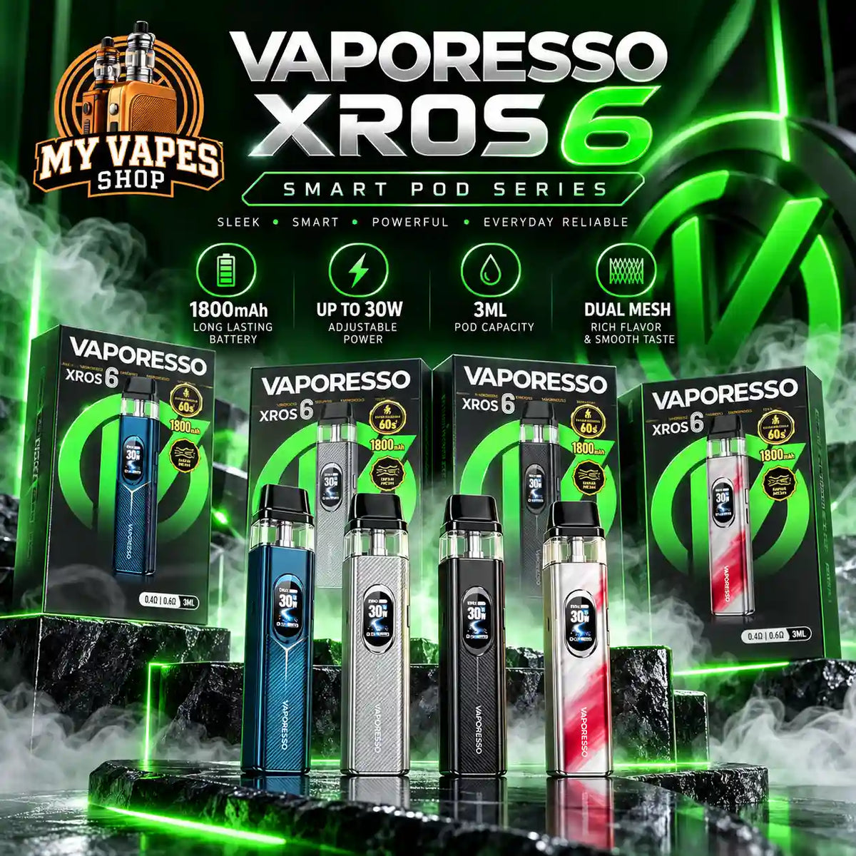 Vaporesso 30W XROS 6 Pod 3ml in UAE