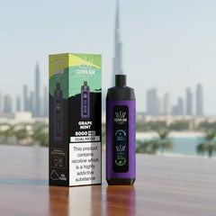 Crown Bar Al Fakher 8000 Puffs – Grape Mint Disposable Vape