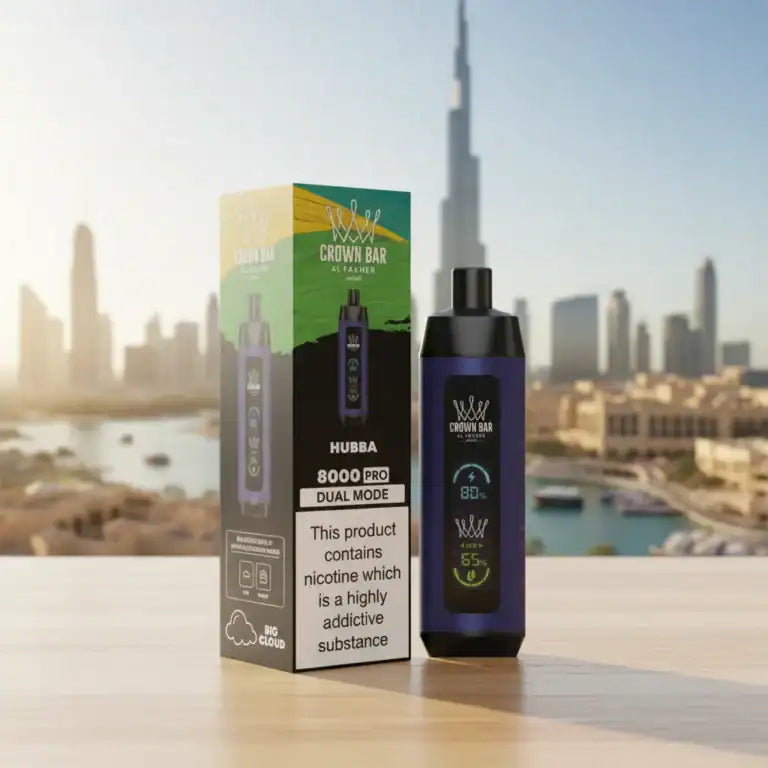 Crown Bar Al Fakher 8000 Puffs – Hubba Disposable Vape