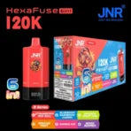 JNR HexaFuse 120K Puffs 6-in-1 Disposable Vape 5% Nicotine in Dubai