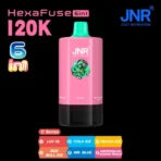 JNR HexaFuse 120K Puffs 6-in-1 Disposable Vape 5% Nicotine in Dubai