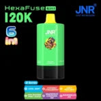 JNR HexaFuse 120K Puffs 6-in-1 Disposable Vape 5% Nicotine in Dubai